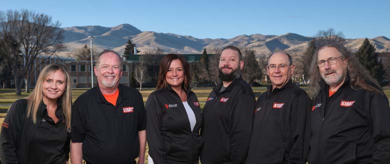 Staff from the START Program standing outside