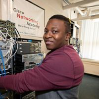 Student working in Information Technology Lab