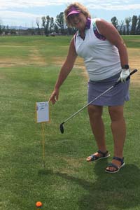 Joanne Trammel playing golf