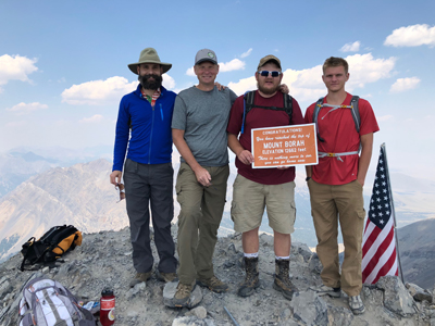 Val Williams on Mount Borah