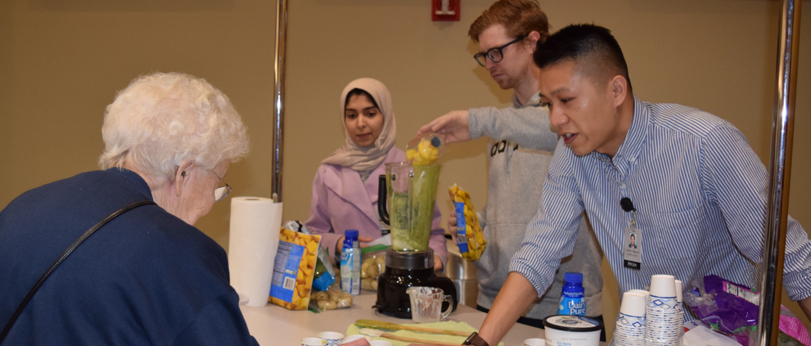 ISU Nutrition and Dietetics majors teach community members during annual nutrition fair