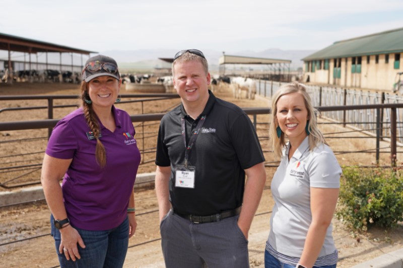 Ryan Gerulf, ISU Director of Development, participates in DairyWest Farm Tour