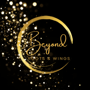 Black and Gold Circle Frame Jewelry Logo