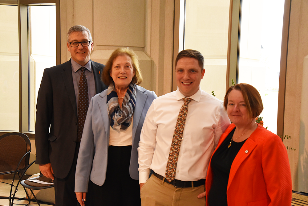 Student Dillon Crockett receives award from College of Health Dean Teresa Conner