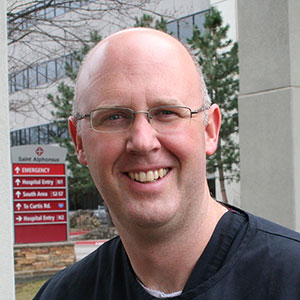 Grant Gundersen outside hospital