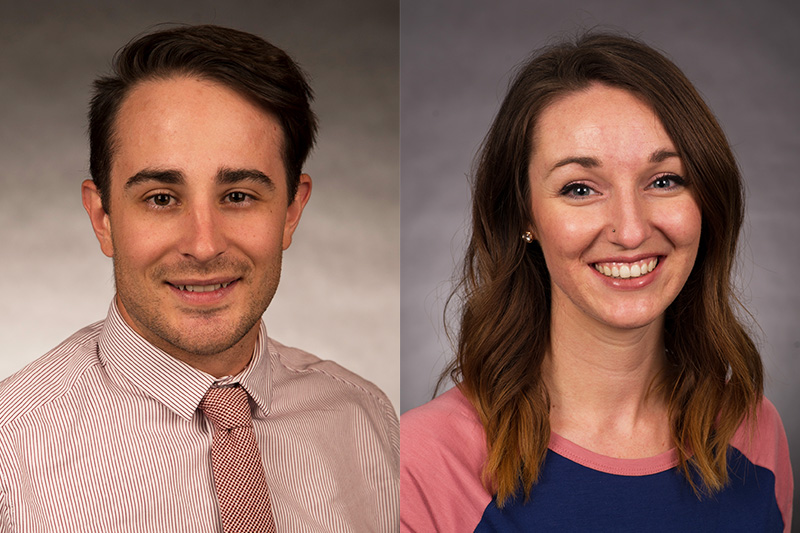 Class of 2018 Pharmacotherapy Residency Graduates Jordan Ferro and Kori Wittrock