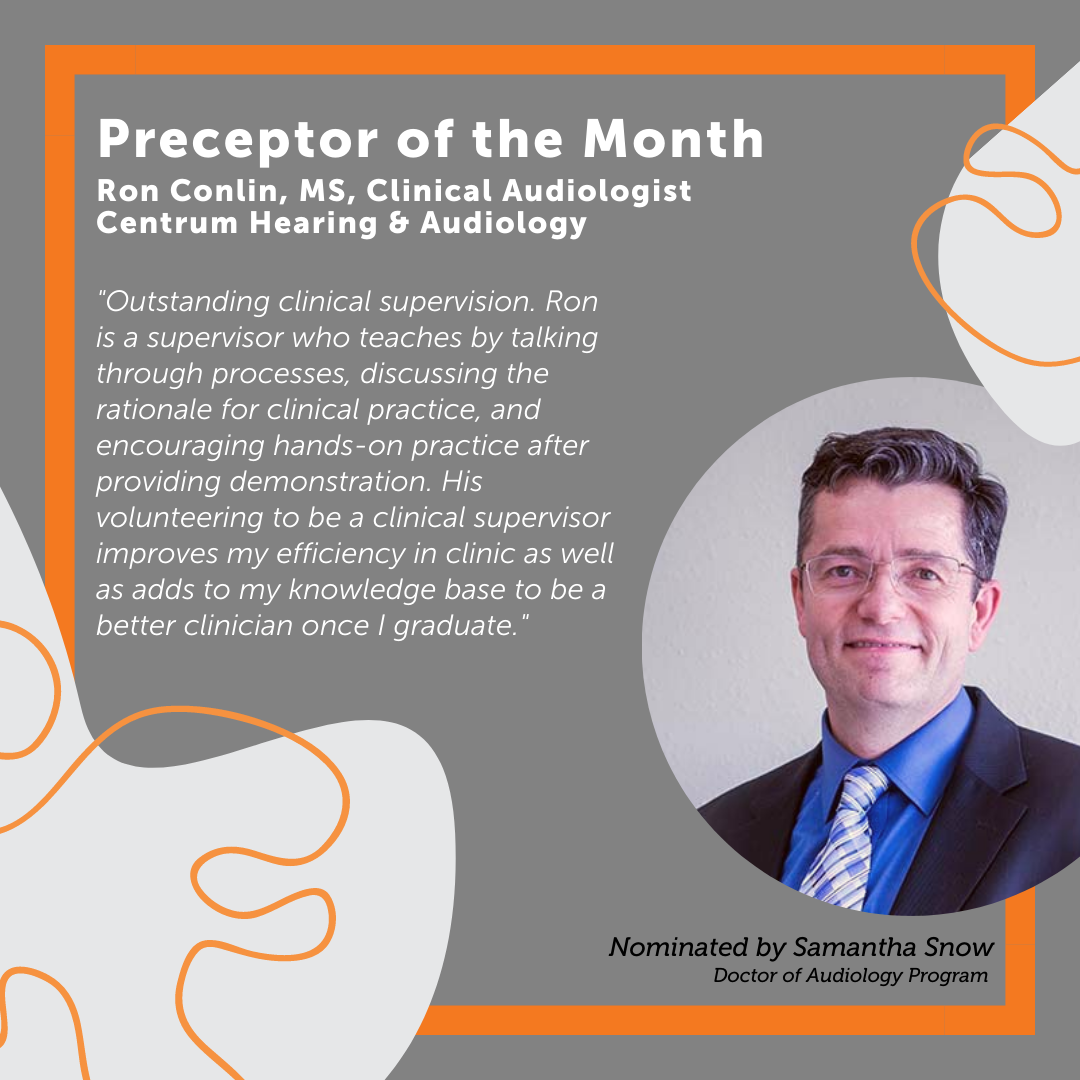 January 2022 Preceptor of the Month - Ron Conlin