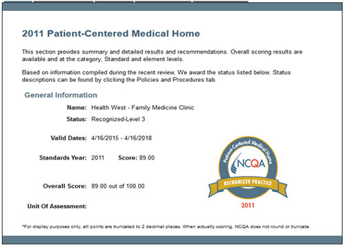 NCQA Recognized-Level 3