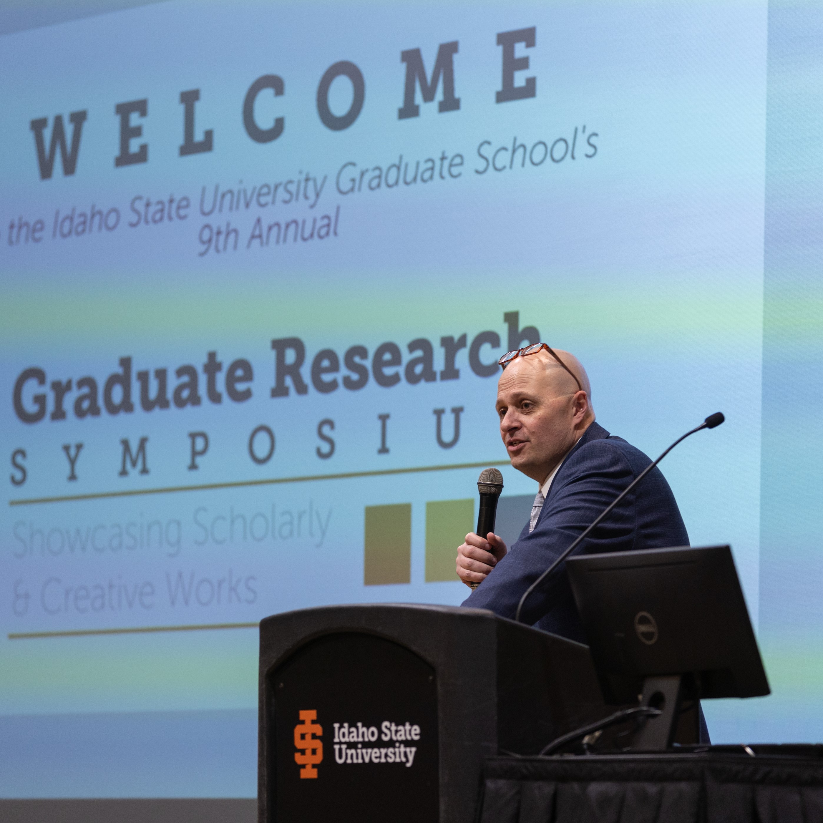 Dr. Adam Bradford addressing the students at GRS