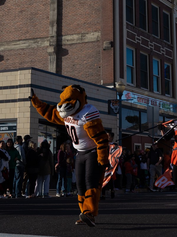 Benny leading the parade