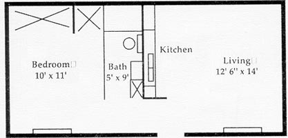 Floor plan Universtiy Courts