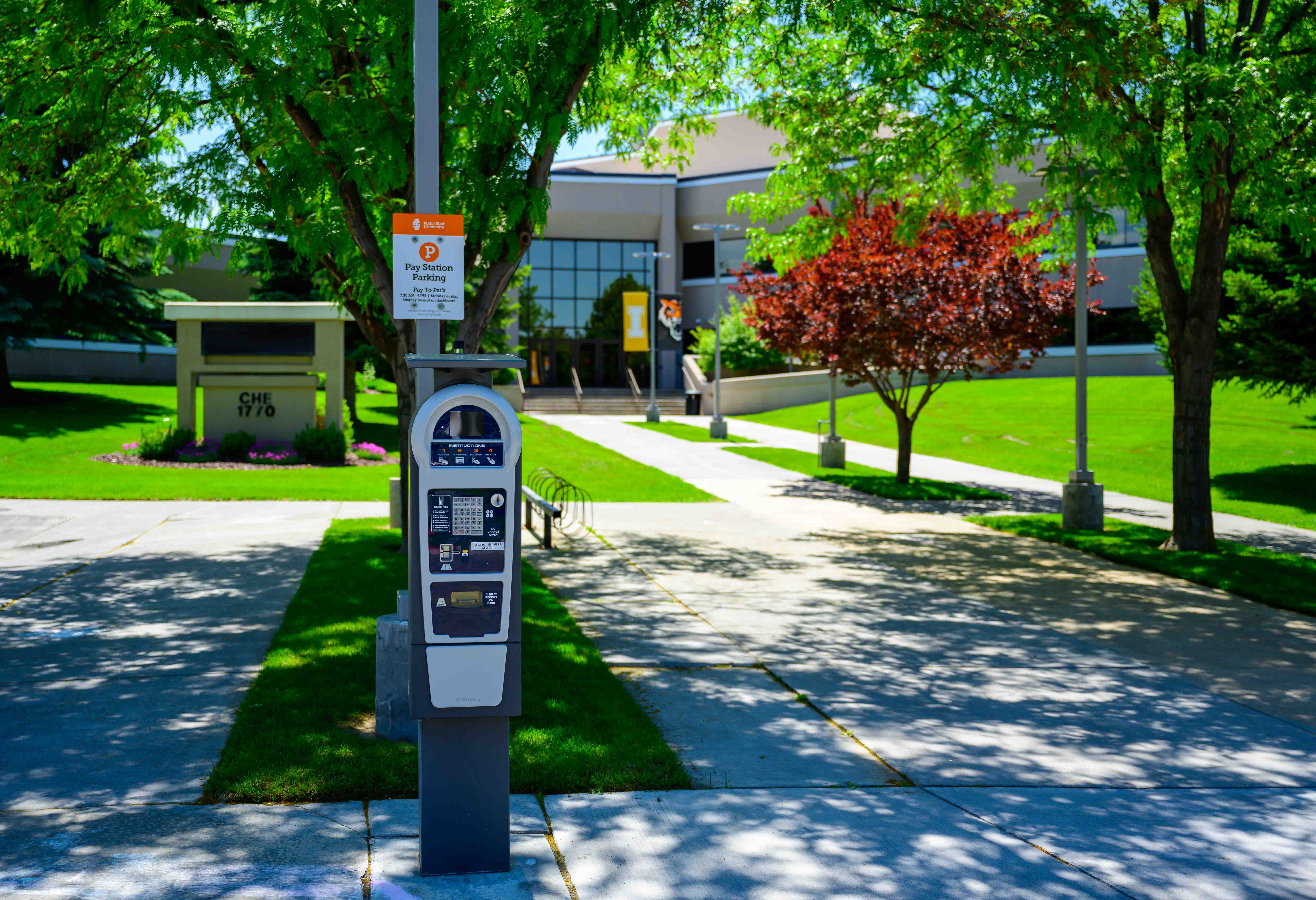 ISU-Idaho Falls Pay Station in front of the CHE
