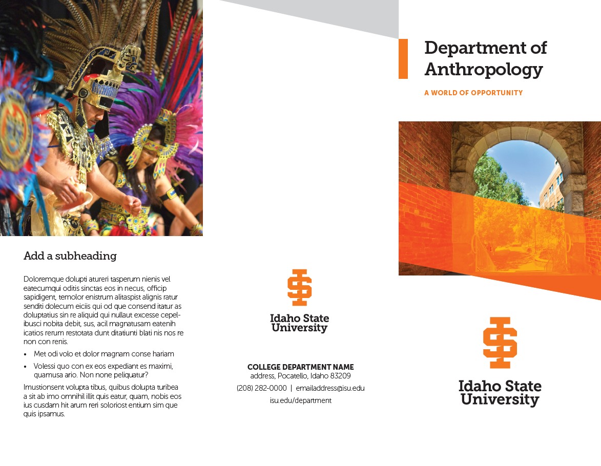 A sample ISU trifold document