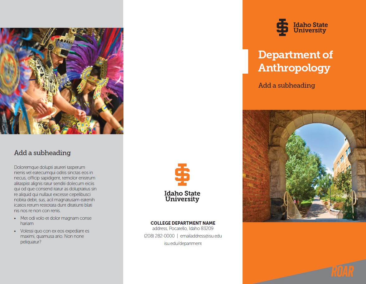 A sample ISU trifold document