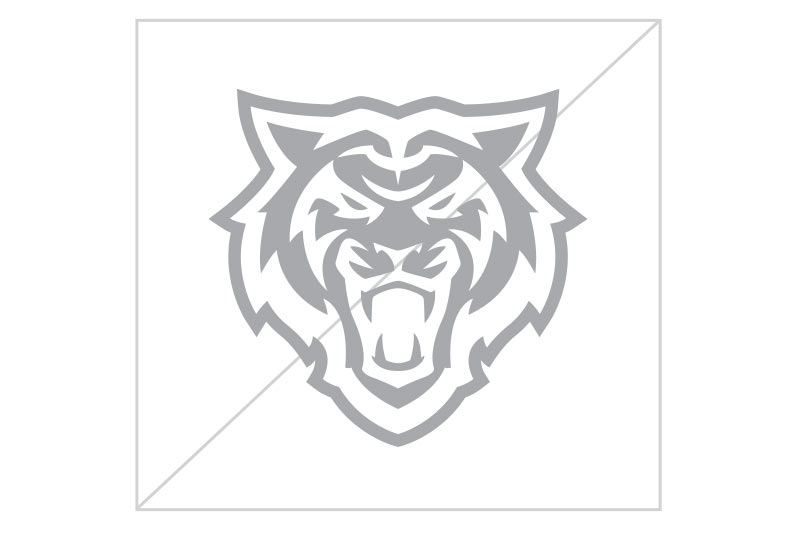 Do not use the reverse logo on a light background, bengal head