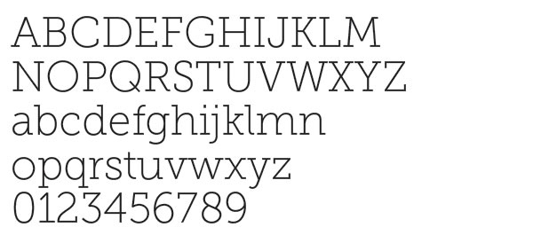 Museo Slab font sample