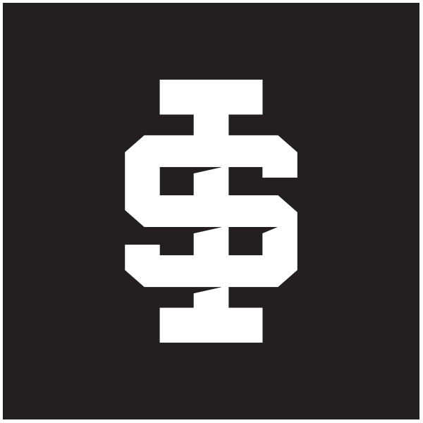 White Reversed ISU Spirit Mark