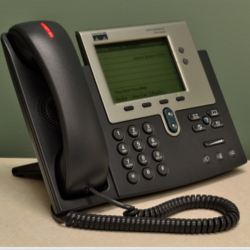 A desk phone. 