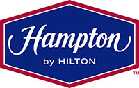 Logo for Hampton Inn, by Hilton