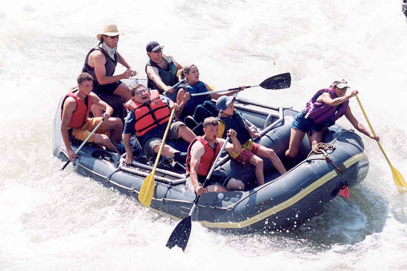 Group rafting