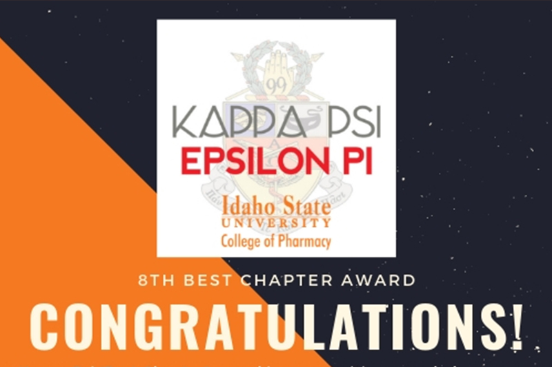 Congratulations to the ISU Kappa Psi for receiving the 8th Best Chapter Award