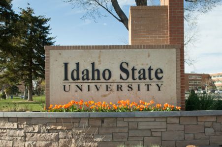 Idaho State University sign