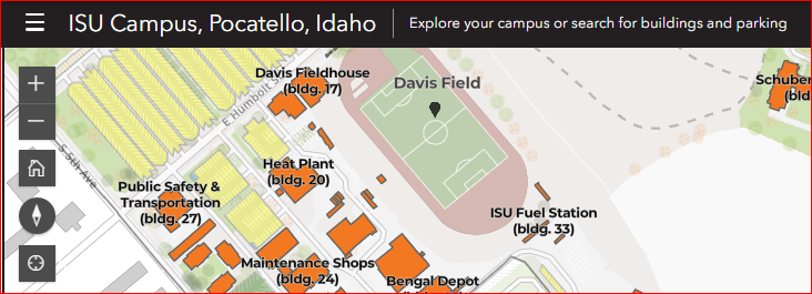 Campus Map, ISU Pocatello