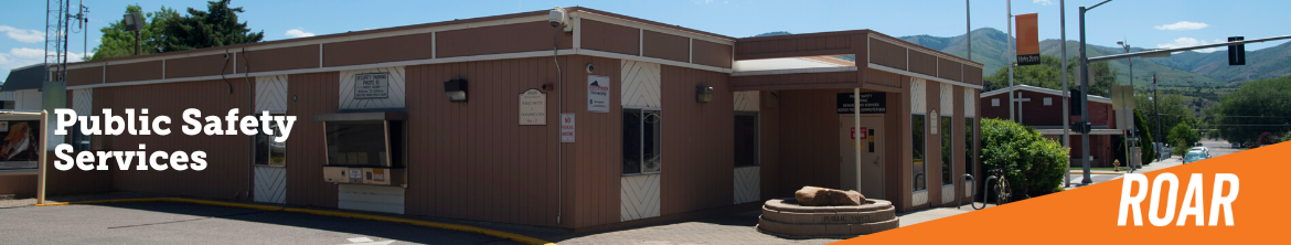 Public Safety Services with Public Safety Building in Background