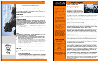 Safety Newsletters Idaho State University