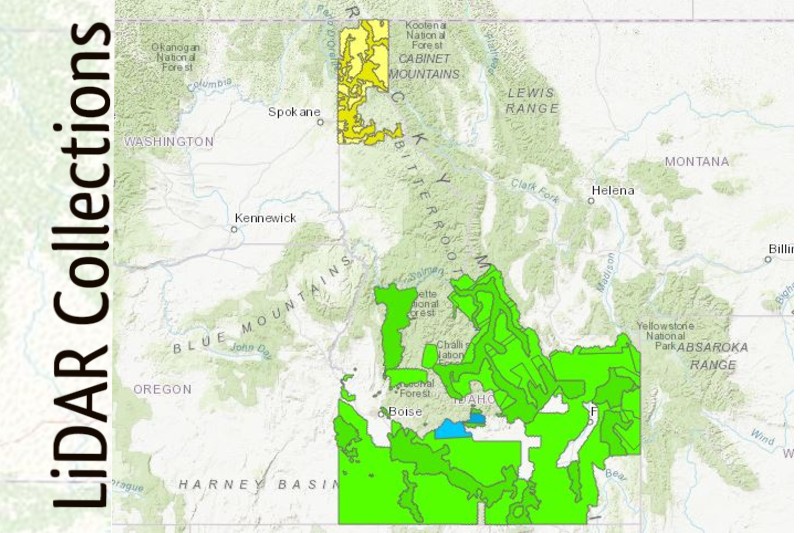 image of lidar map representing ISU GIS TRec facility