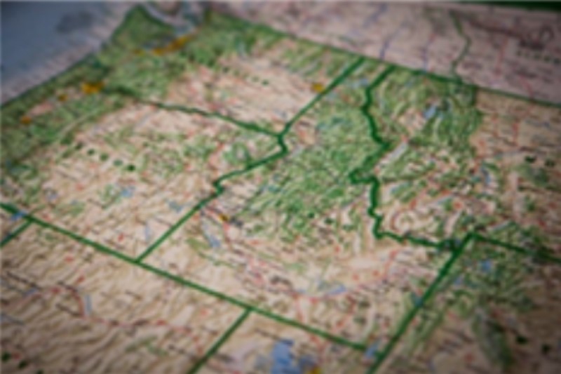 Idaho map representing rural health mission