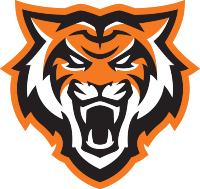 ISU bengal roar logo: a front facing tiger head roaring