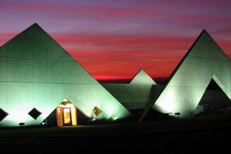 Idaho Accelerator Center at sunset 