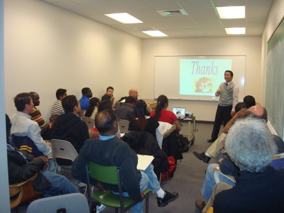 Photo of a classroom with instruction being provided