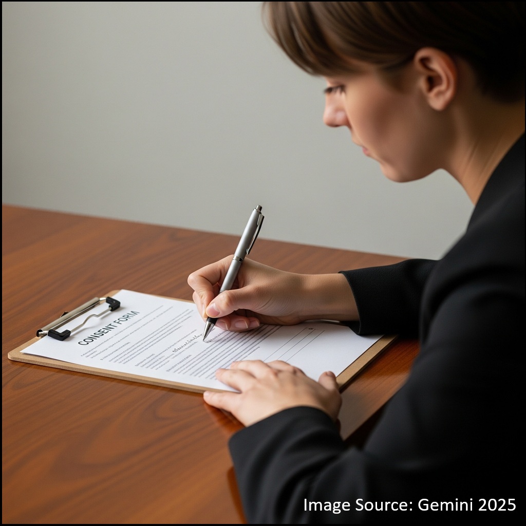 Person Signing Consent Form