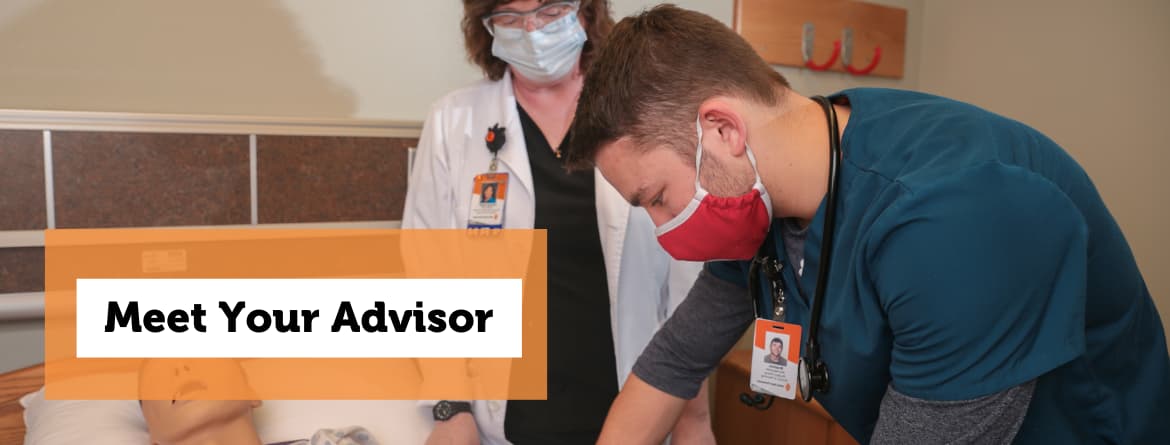 Male Nursing student and instructor/meet your advisor