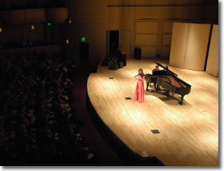 Stephens performing arts Center stage