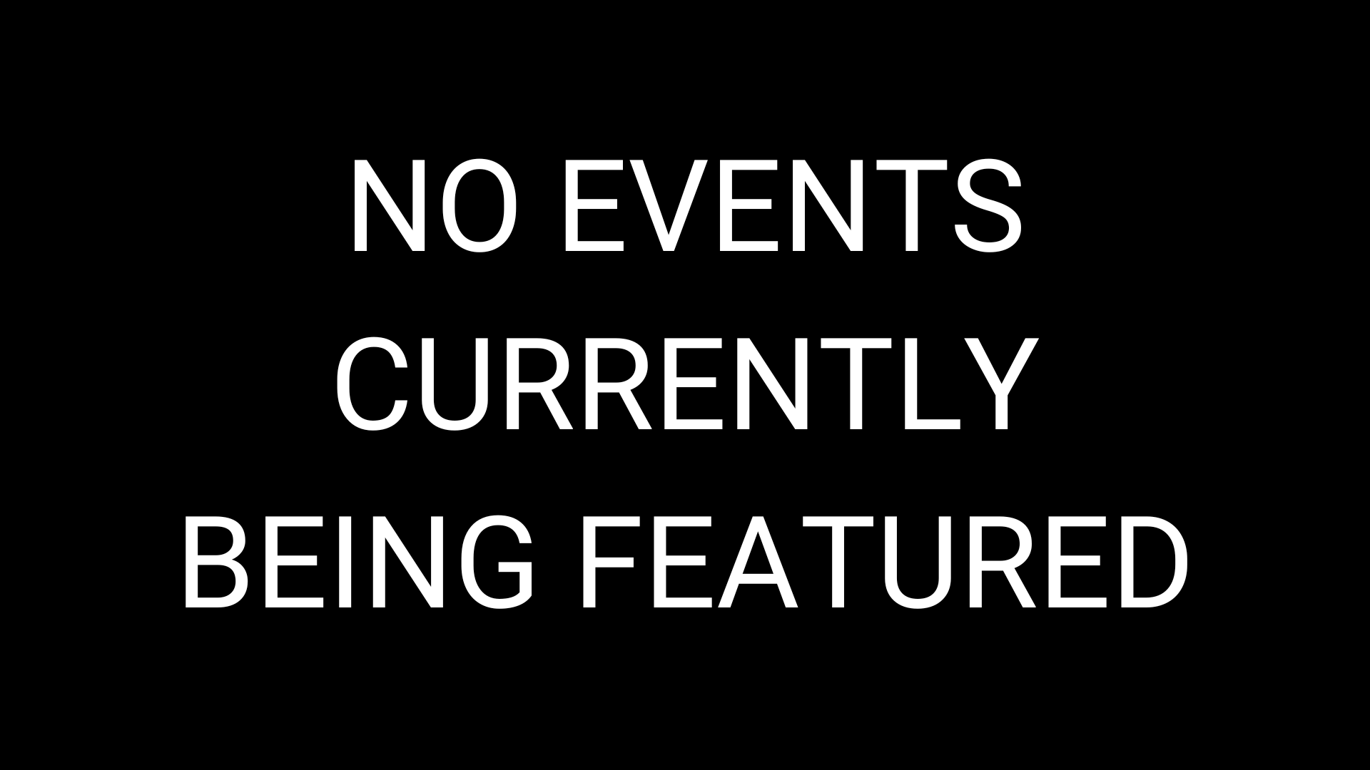 no feature events
