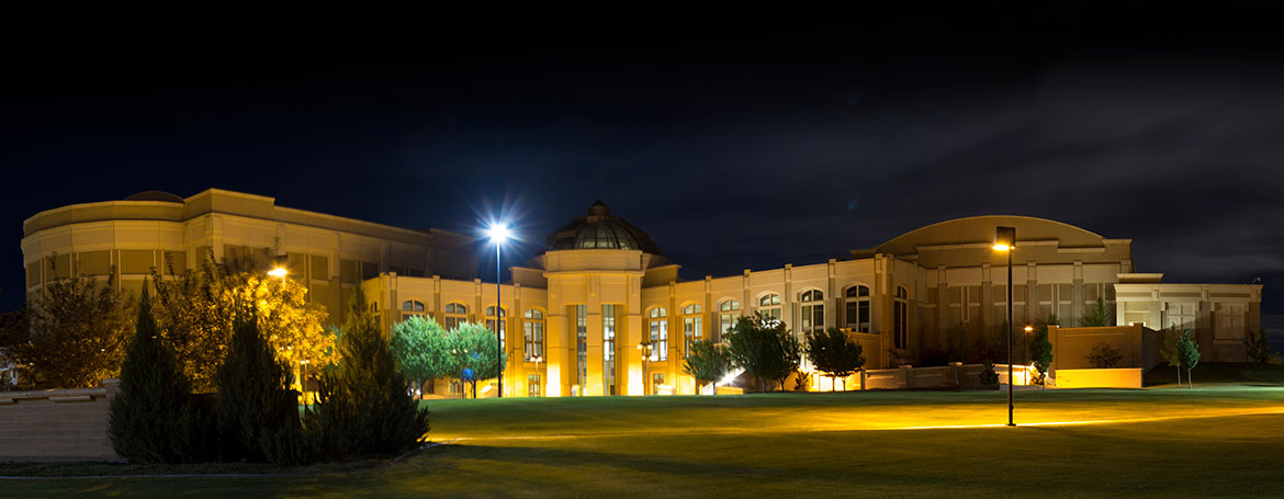 Stephens Center at night