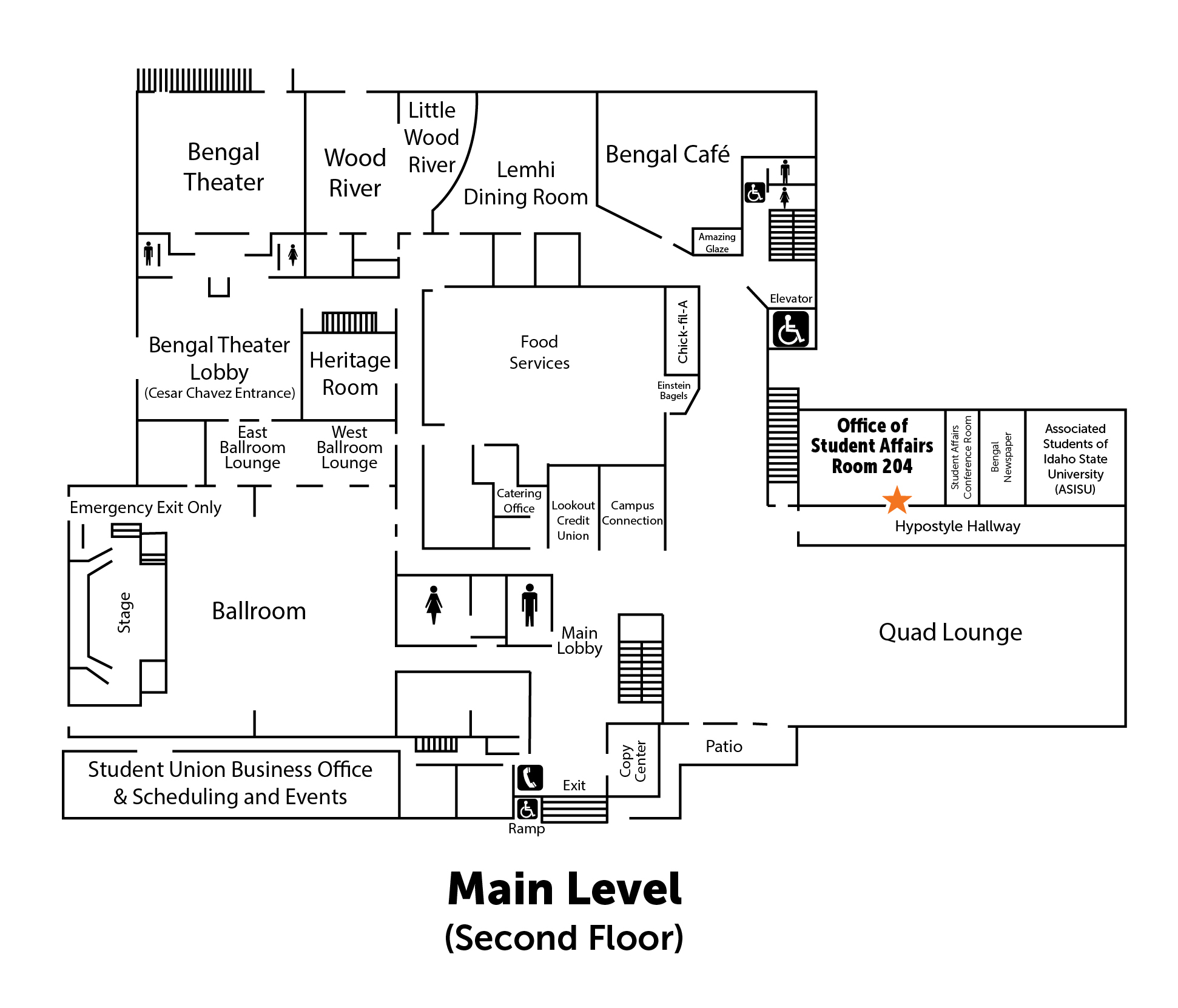 A Map of the Student Union Building