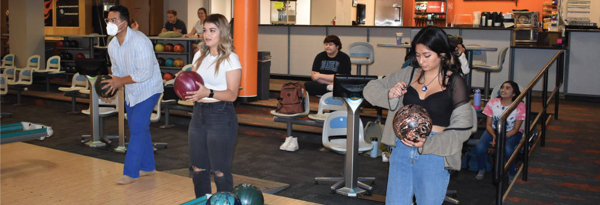 Bengal Bridge students bowling at the SUB