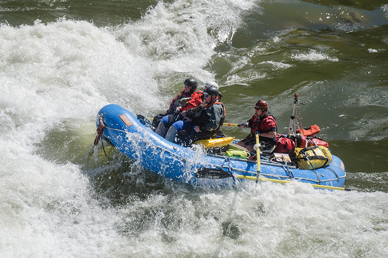 Rafting on the salmon river