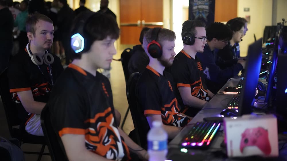 Team is locked in during a match