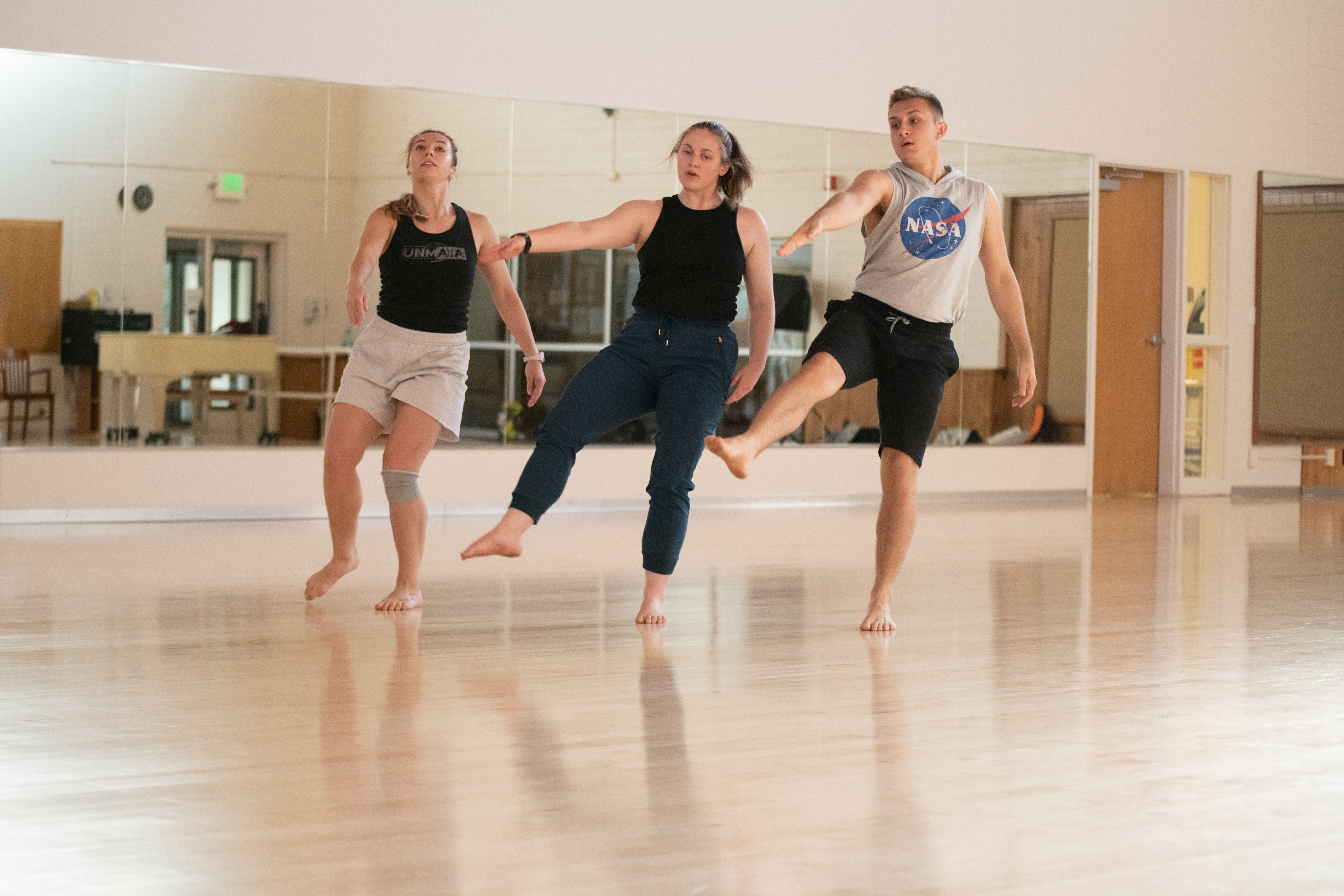 Students dancing in the Red Hill Dance Studio