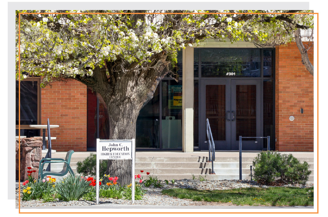 Exterior of the John C. Hepworth Higher Education Center at the College of Southern Idaho in Twin Falls, where Idaho State University offers local student support services.