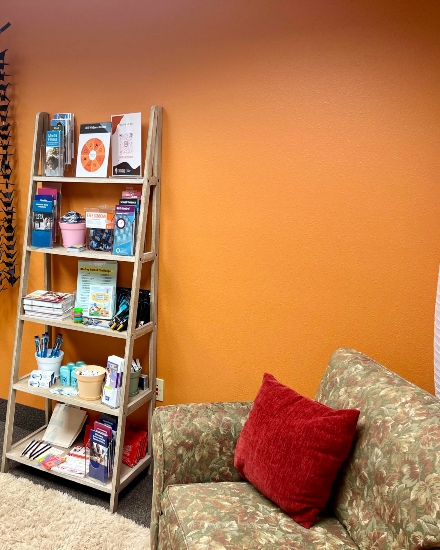 Idaho Falls Campus Wellness Shelves with free supplies