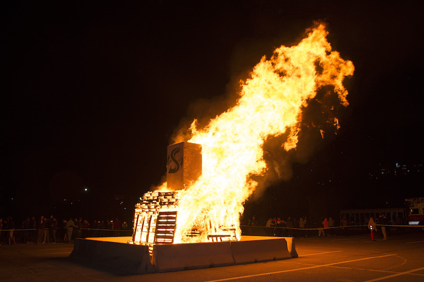 Photo of the 2016 Homecoming Bonfire