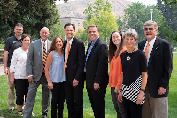 A group of people celebrating the ICCU Professorship