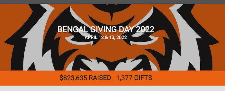 Bengal Giving Day Total