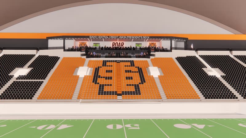 Updated Rendering of the North Side of Holt Arena